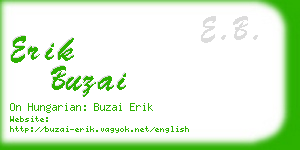 erik buzai business card